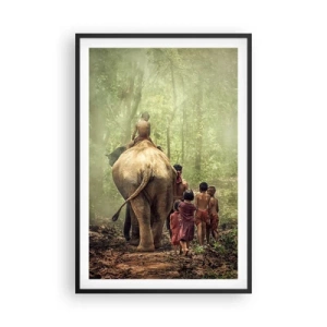Plakát v černém rámu - Nová Kniha džunglí - 61x91 cm