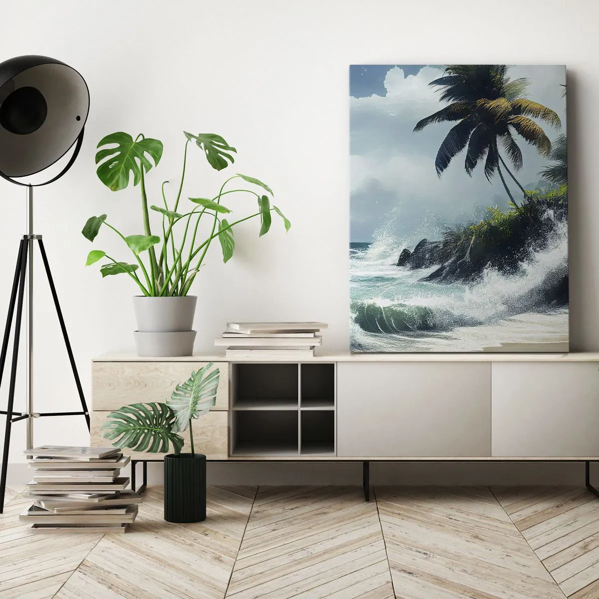 Obraz na plátně - Na tropickém pobřeží - 55x100 cm
