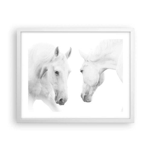 Plakát v bílém rámu - Je to přátelství…? - 50x40 cm