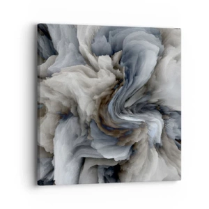 Obraz na plátně - Kámen a květ - 40x40 cm