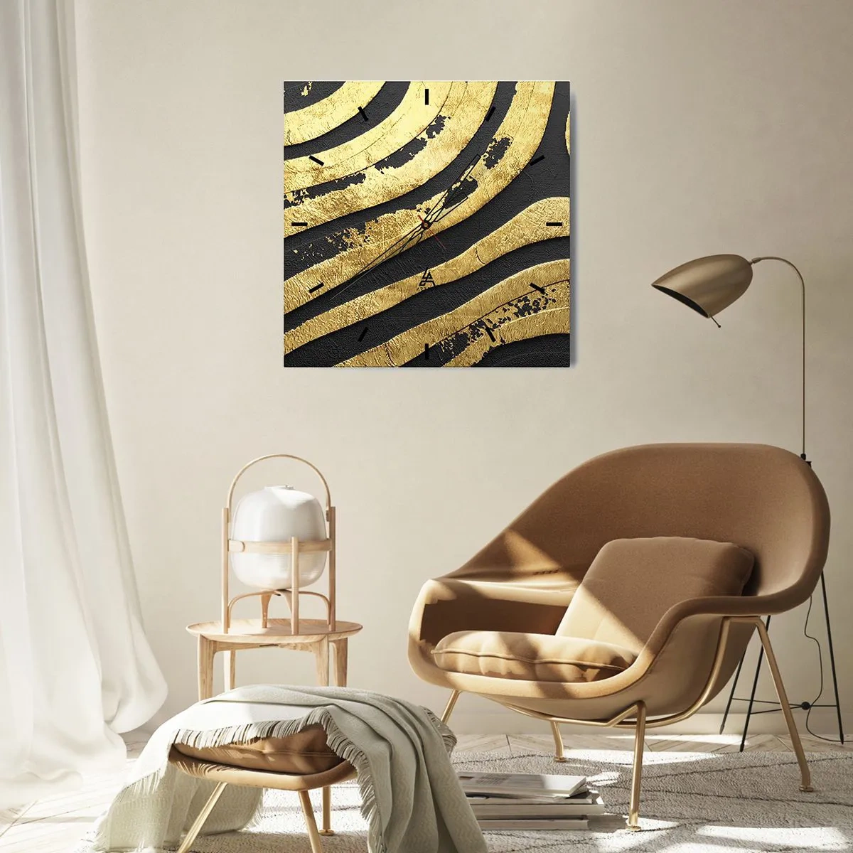 Nástěnné hodiny - Vše plyne - 40x40 cm