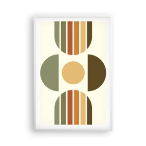 Plakát v bílém rámu - V barvách země - 61x91 cm