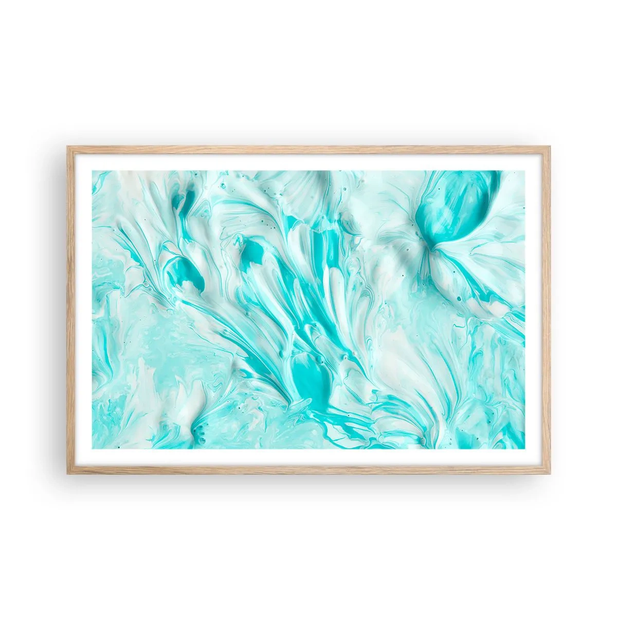 Plakát v rámu světlý dub - Navždy spolu - 91x61 cm