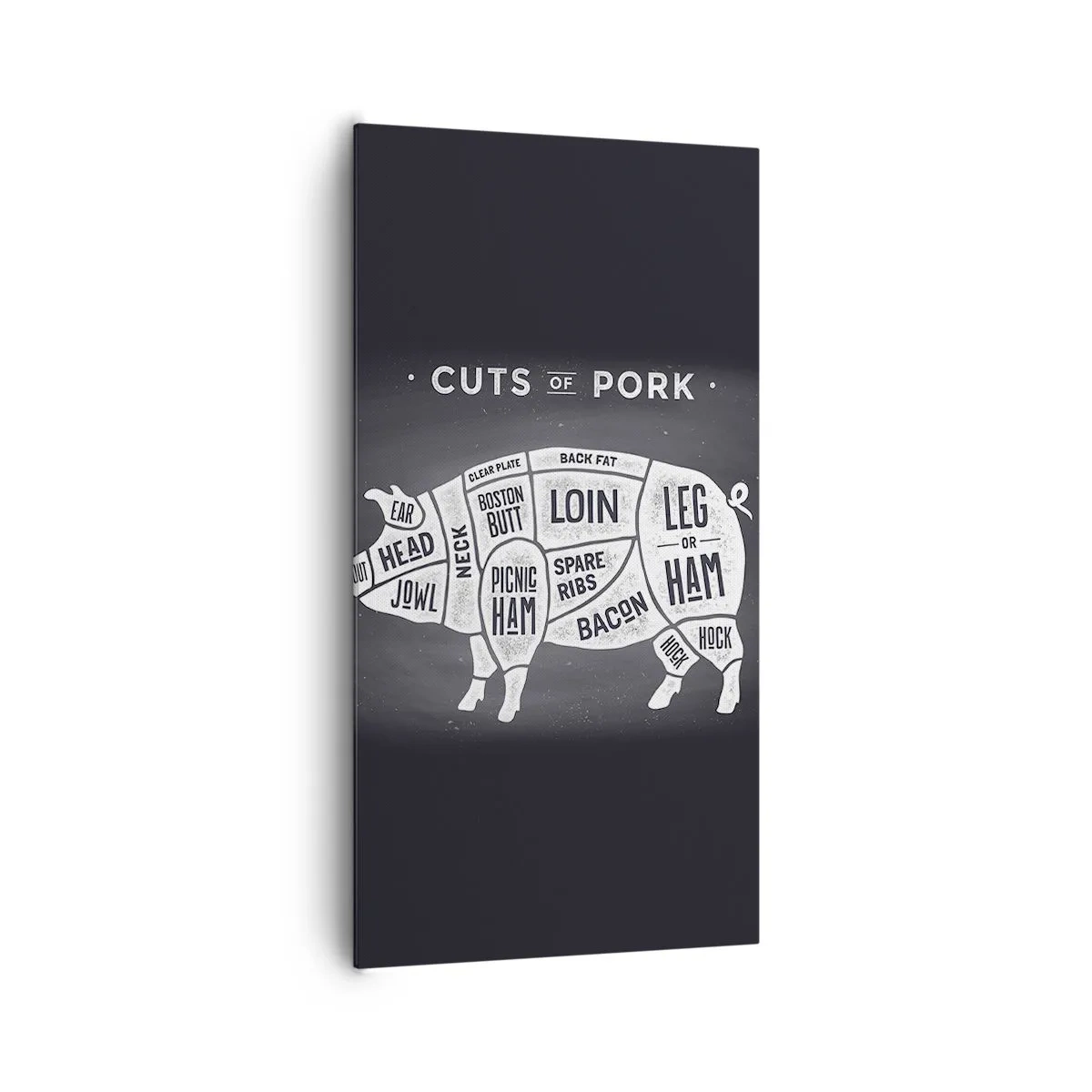 Obraz na plátně - Slabikář řezníka - 65x120 cm