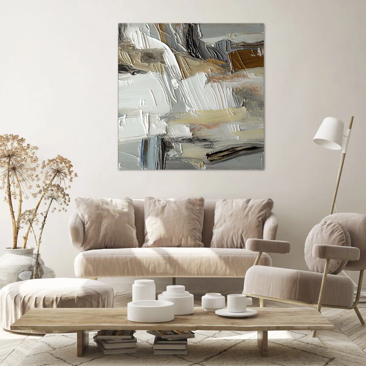 Obraz na plátně - Barevné nahromadění - 40x40 cm