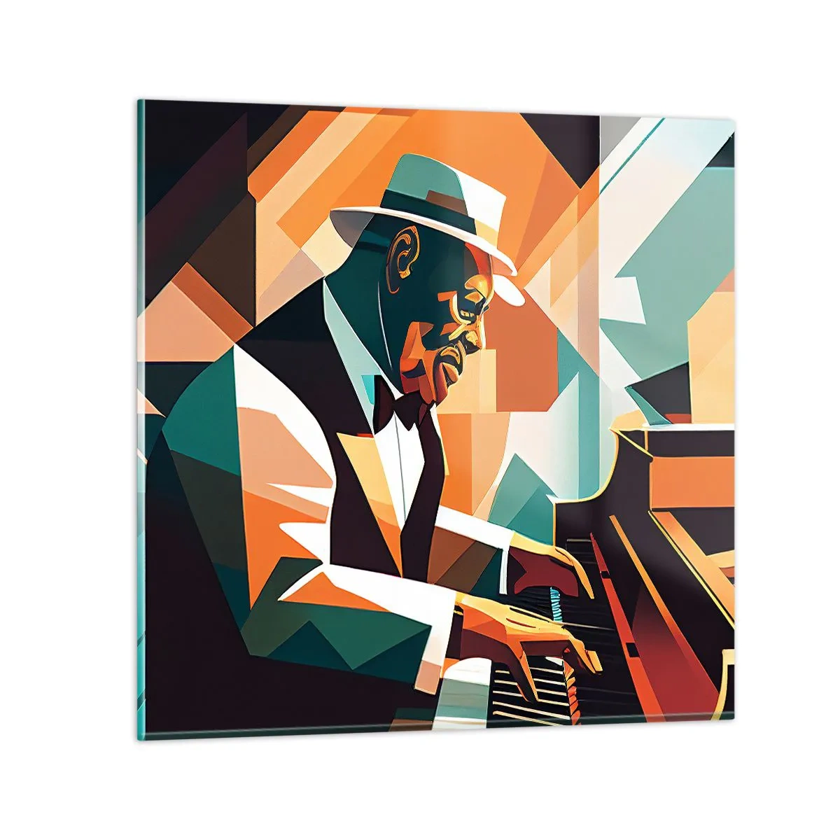 Obraz na skle - Celý tento jazz - 70x70 cm