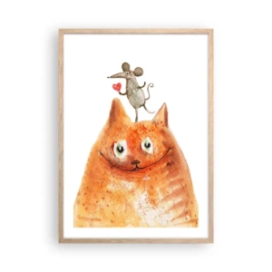 Plakát v rámu světlý dub - Paradoxy lásky - 50x70 cm