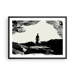 Plakát v černém rámu - Nový pohled - 70x50 cm