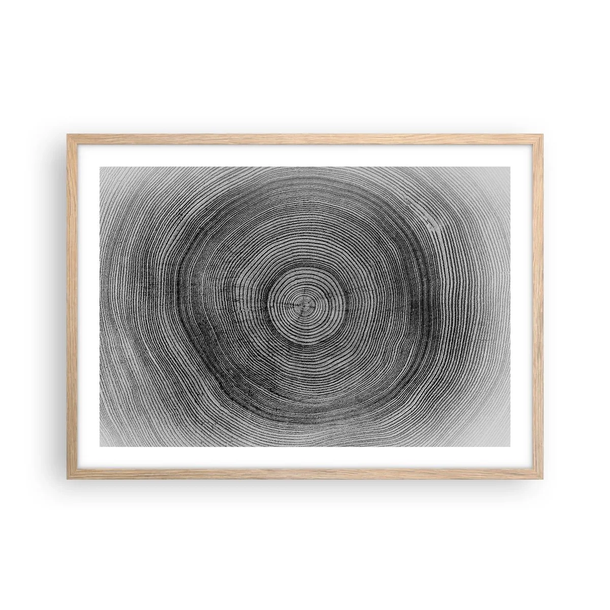 Plakát v rámu světlý dub - Znamení doby - 70x50 cm