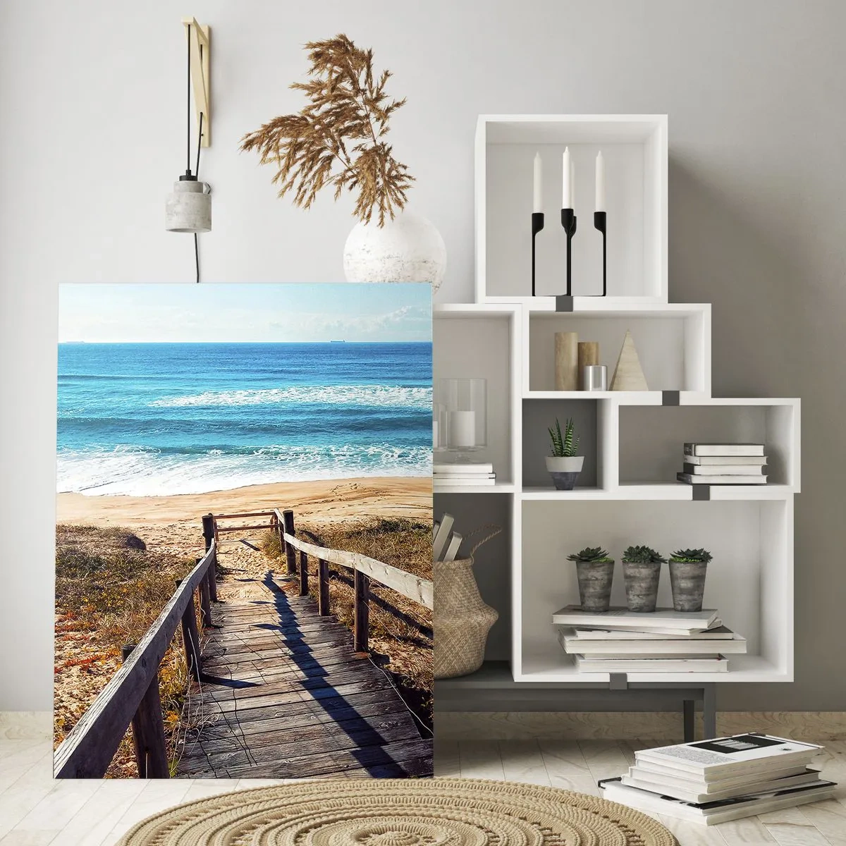 Obraz na skle - Běž! - 50x70 cm