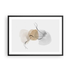 Plakát v černém rámu - Vzdušné korálky - 70x50 cm