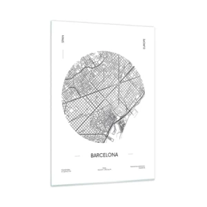 Obraz na skle - Anatomie Barcelony - 50x70 cm