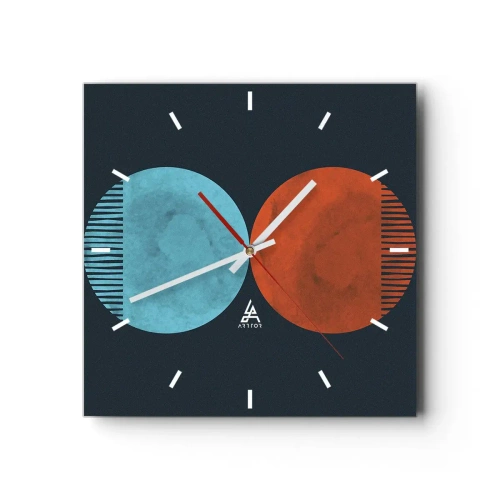Nástěnné hodiny - Pouze geometrie? - 30x30 cm