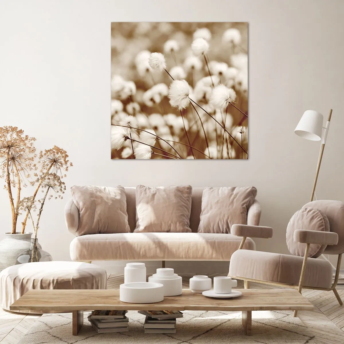 Obraz na plátně - Chlupatý lán - 50x50 cm