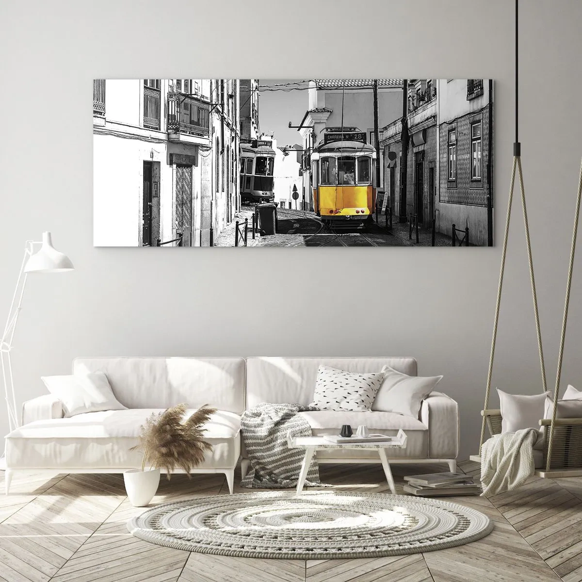 Obraz na skle - Duch Lisabonu - 120x50 cm