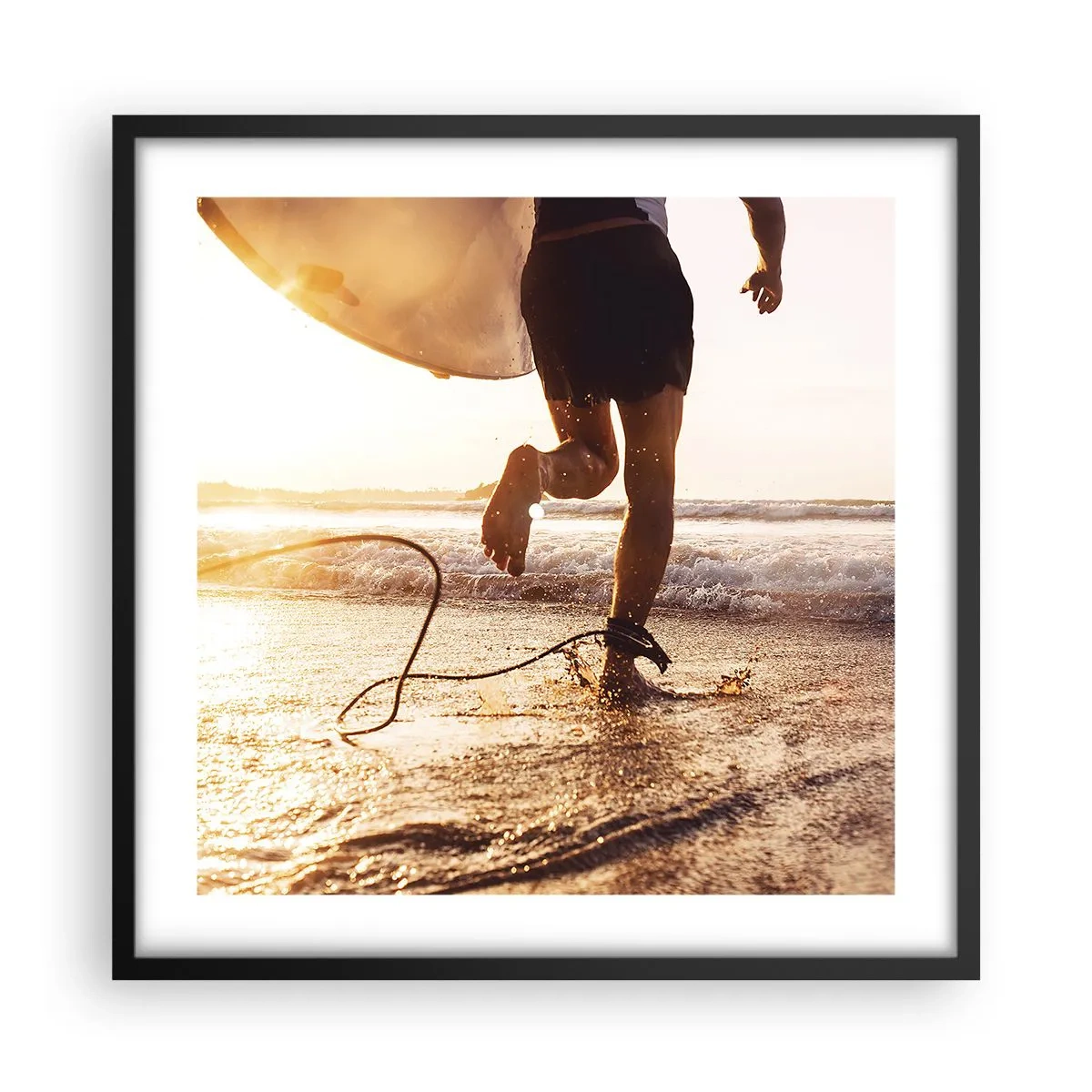 Plakát v černém rámu - Vstříc vlně - 50x50 cm