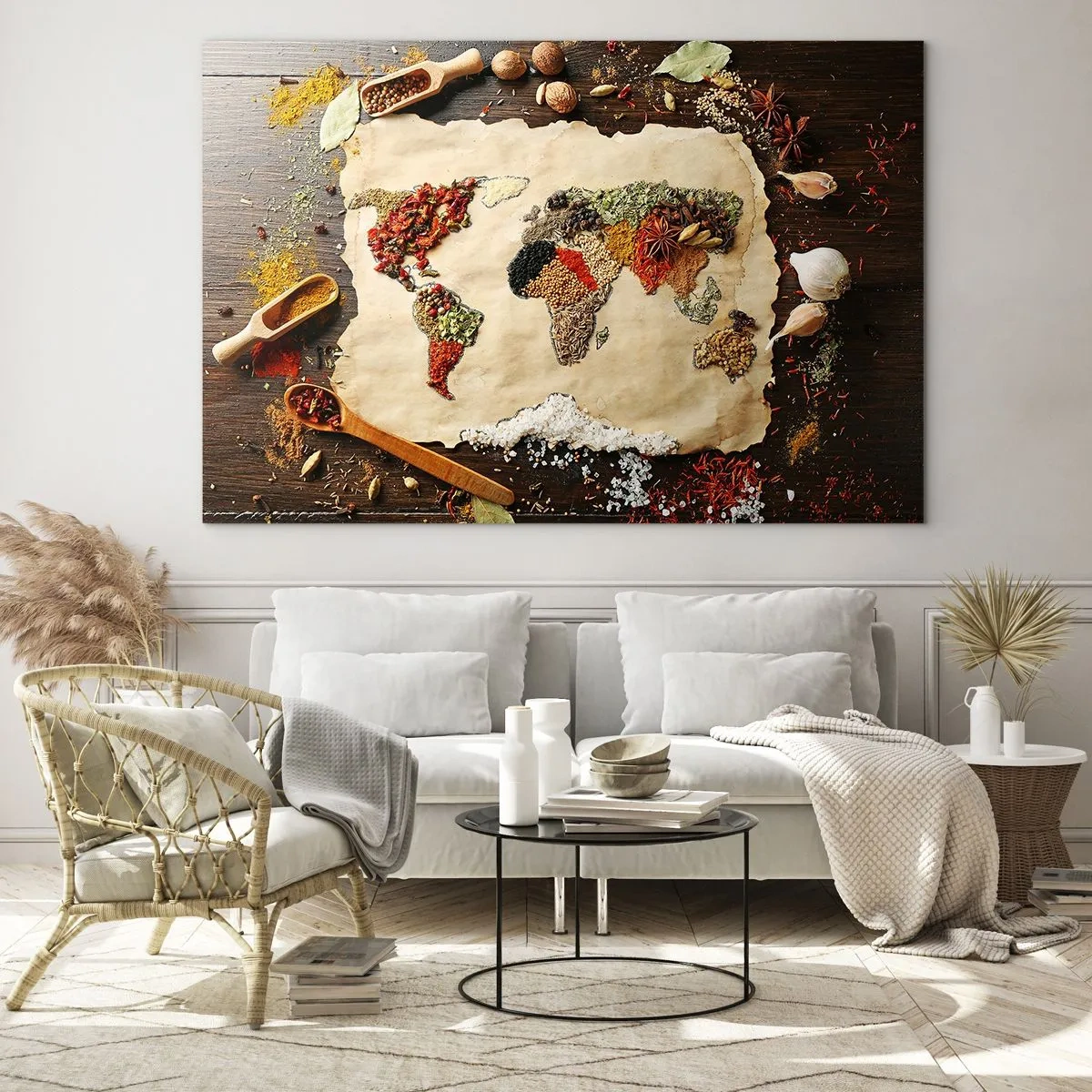 Obraz na skle - Všechny chutě světa - 100x70 cm