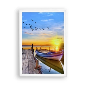 Plakát v bílém rámu - Na shledanou zítra - 70x100 cm