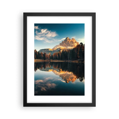 Plakát v černém rámu - Dvojitá krajina - 30x40 cm