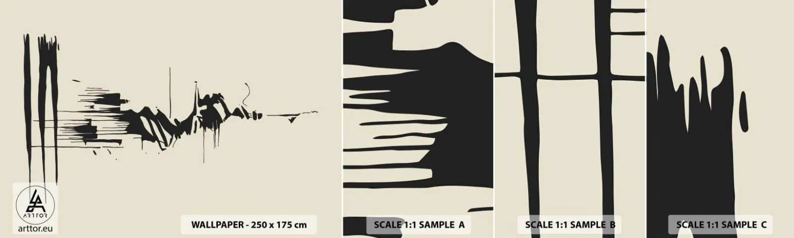 Fototapeta Vzorek Standard Eco - Spěšná abstrakce - Abstrakce, Minimalismus, Kus - 100x30 cm