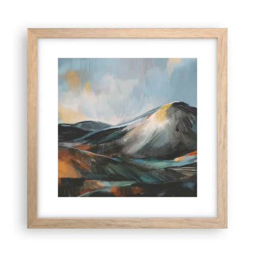 Plakát v rámu světlý dub - Syrové i krásné - 30x30 cm