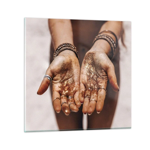 Obraz na skle - Dárek pro tebe - 40x40 cm