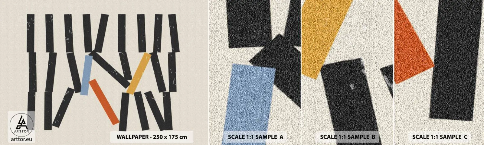 Fototapeta Vzorek Standard Eco - Domino – kompozice - Minimalismus, Bederní, Moderní - 100x30 cm