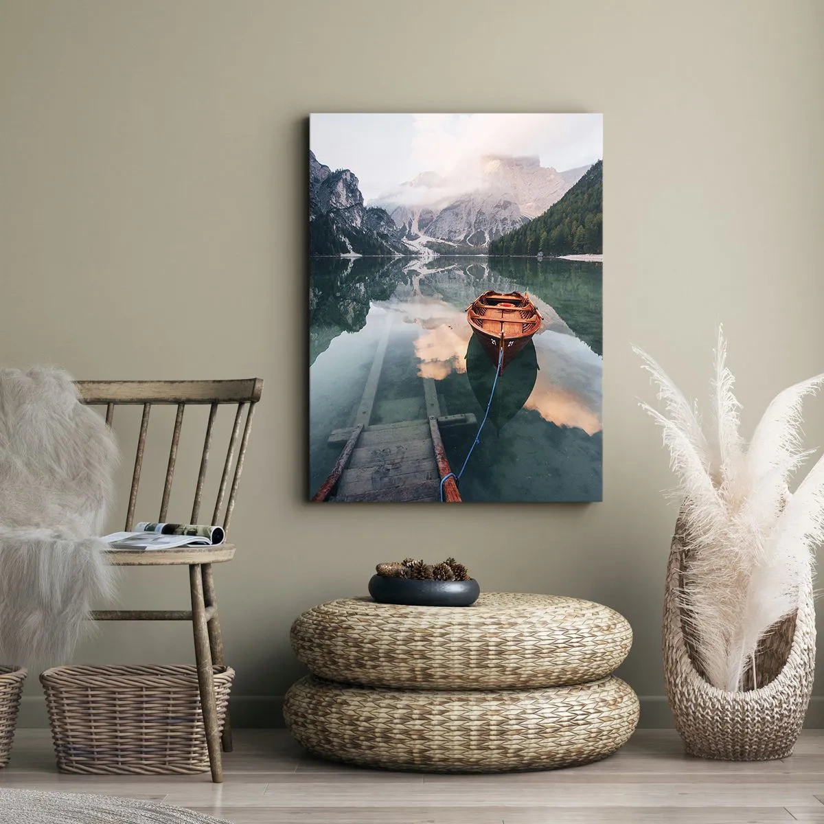 Obraz na plátně - Klidný spánek hor - 70x100 cm