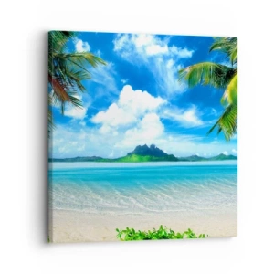 Obraz na plátně - Modř tropů - 30x30 cm