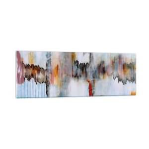 Obraz na skle - Klackem po vodě - 90x30 cm