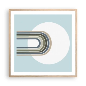 Plakát v rámu světlý dub - Neodolatelná přitažlivost - 60x60 cm