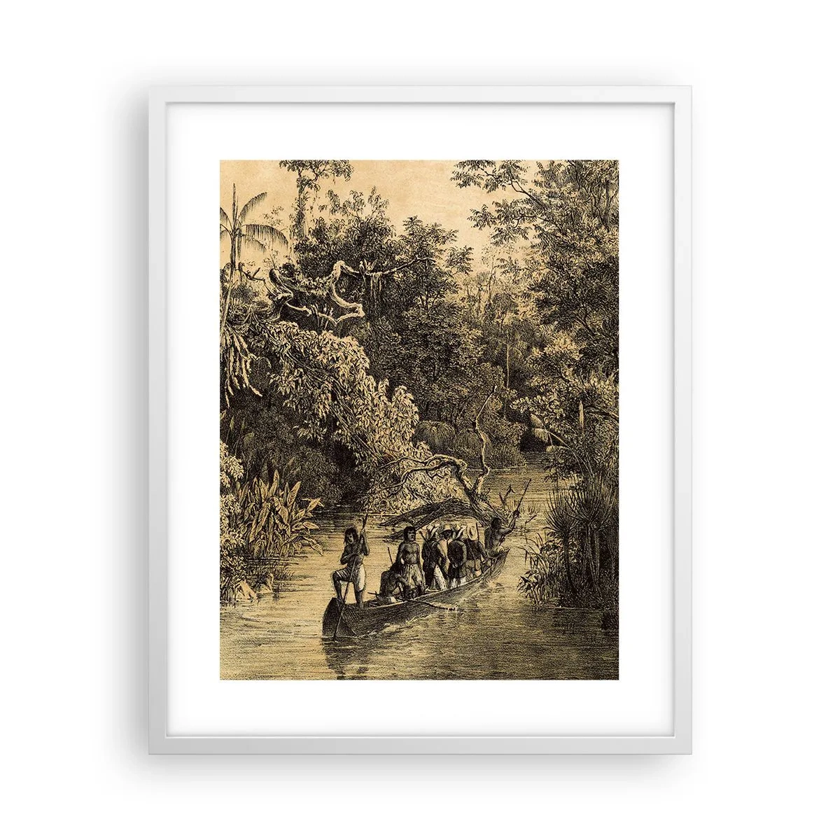 Plakát v bílém rámu - Výlet ke zdroji - 40x50 cm