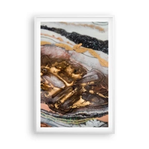 Plakát v bílém rámu - Prvek země - 61x91 cm