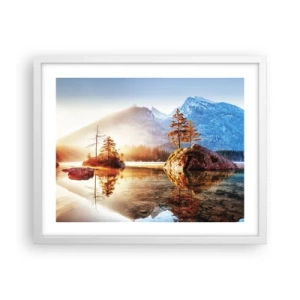 Plakát v bílém rámu - Příroda v novém světle - 50x40 cm