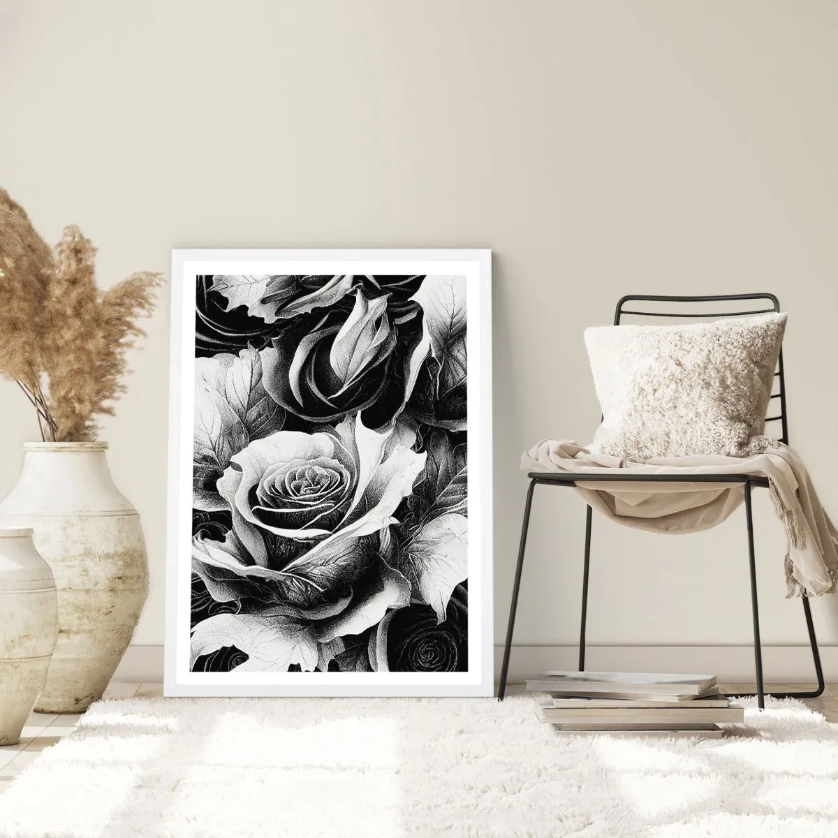 Plakát v bílém rámu - Vždy královnou - 70x100 cm