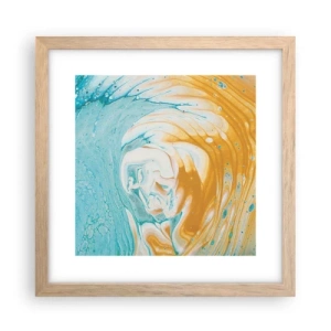 Plakát v rámu světlý dub - Pastelový vír - 30x30 cm
