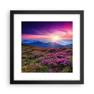 Plakát v černém rámu - Zavoněly svěží pupeny bylinek z obilných polí - 30x30 cm