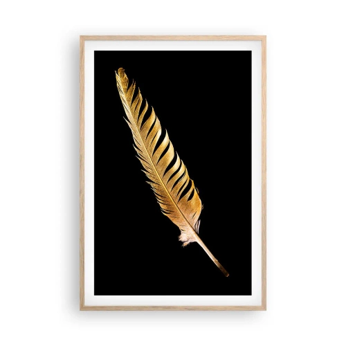 Plakát v rámu světlý dub - Krásne peříčko… - 61x91 cm