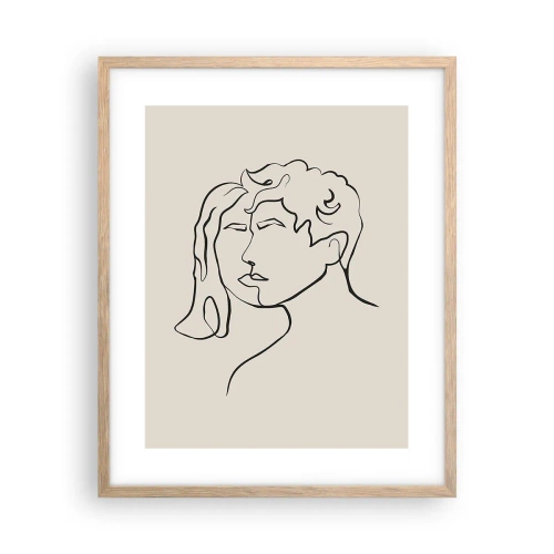 Plakát v rámu světlý dub - A byla jednota - 40x50 cm