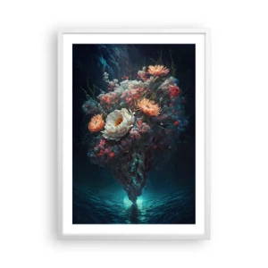 Plakát v bílém rámu - Podivná zahrada - 50x70 cm