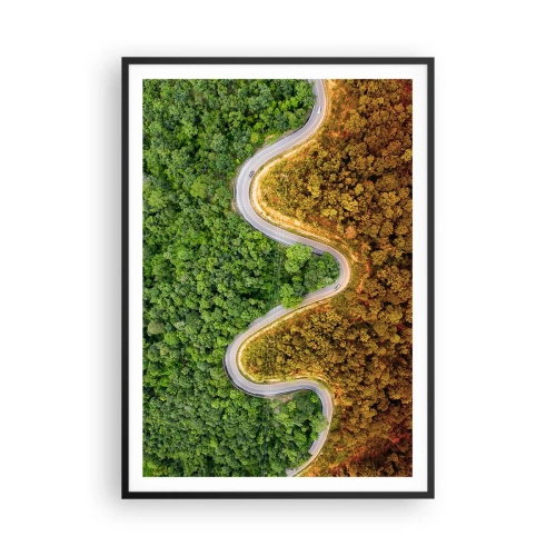 Plakát v černém rámu - Hranice a průlomy - 70x100 cm