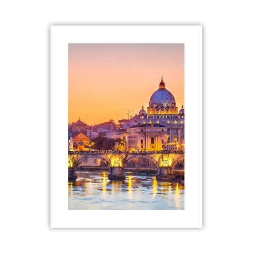 Plakát - Soumrak nad Věčným městem - 30x40 cm