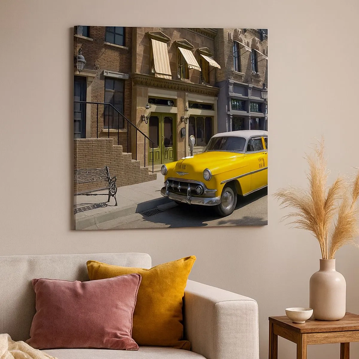 Obraz na plátně - Kdysi dávno v Americe - 30x30 cm