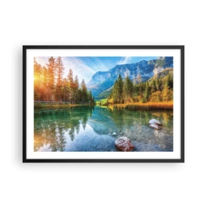 Plakát v černém rámu - Něžnost podzimu - 70x50 cm