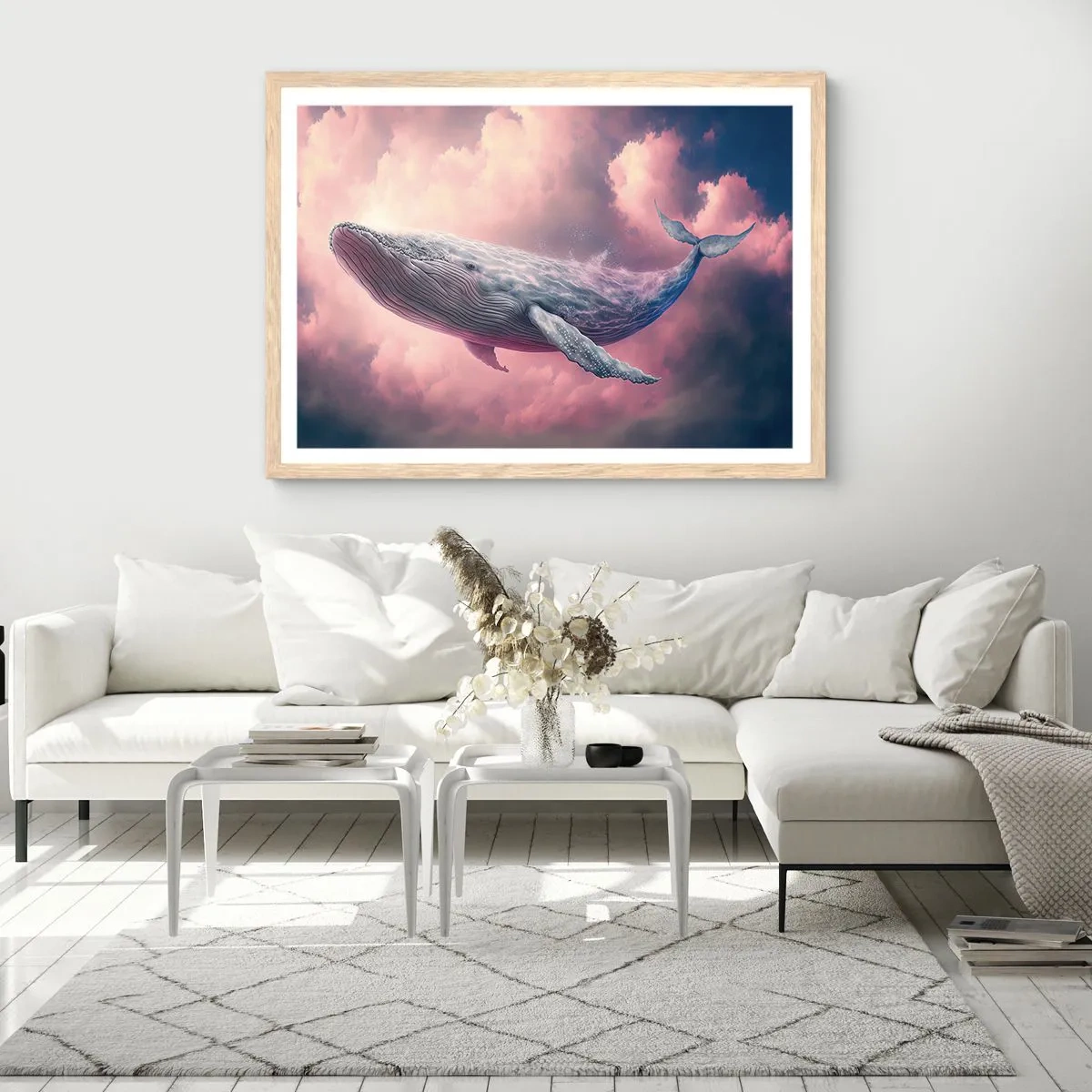 Plakát v rámu světlý dub - Otři si oči - 50x40 cm