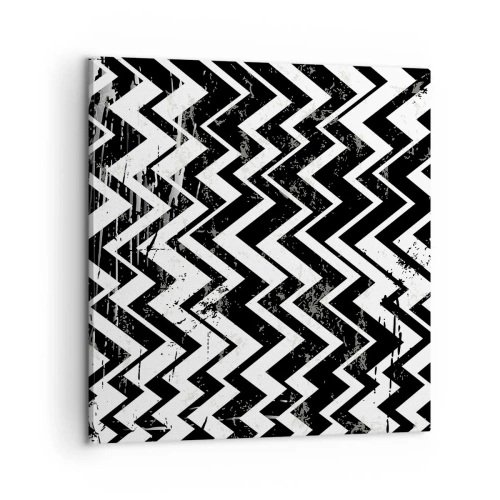 Obraz na plátně - Cik-bílé, cik-černé - 60x60 cm