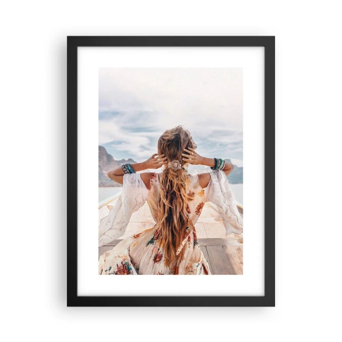 Plakát v černém rámu - Na cestě ke štěstí - 30x40 cm