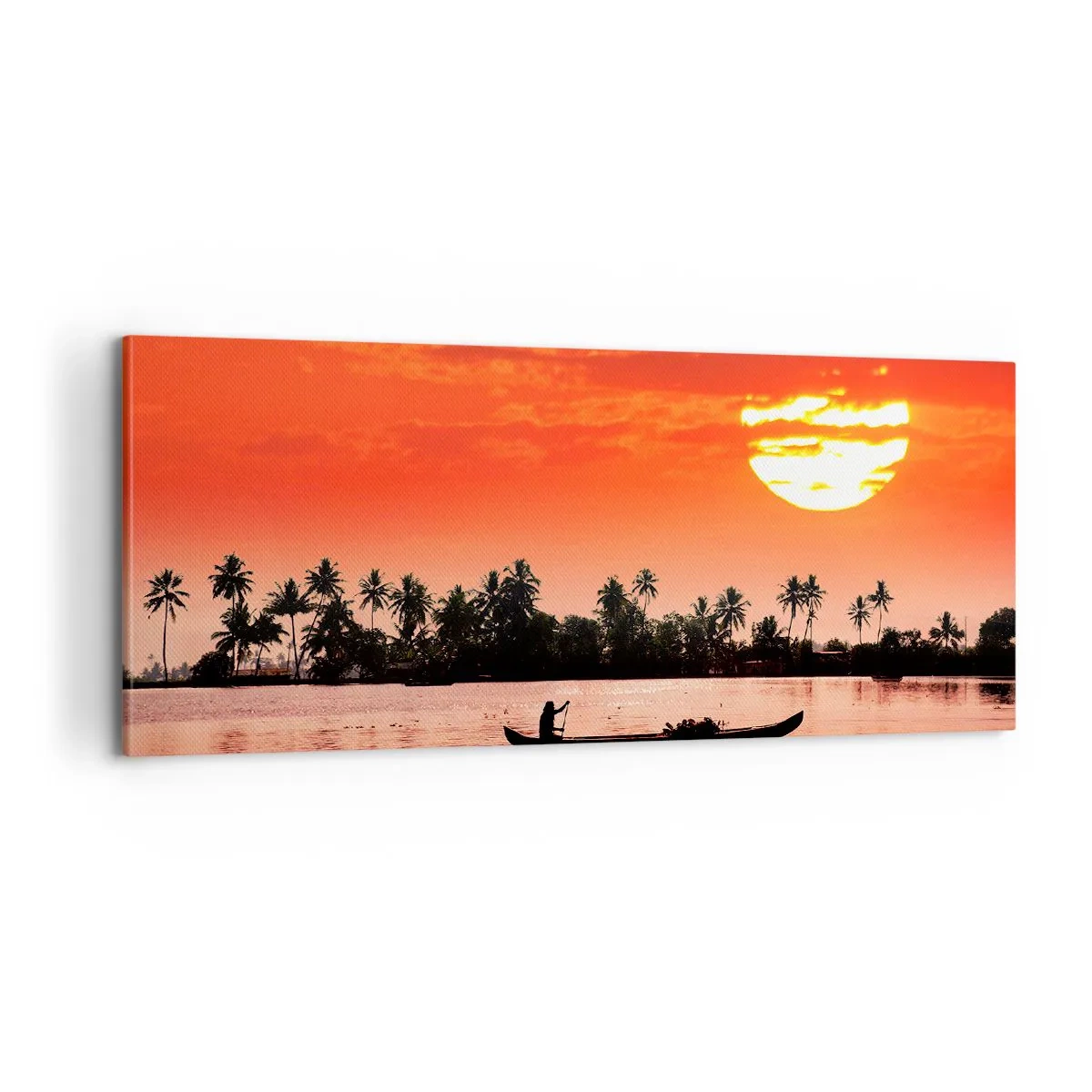 Obraz na plátně - Klid tropů při západu - 100x40 cm