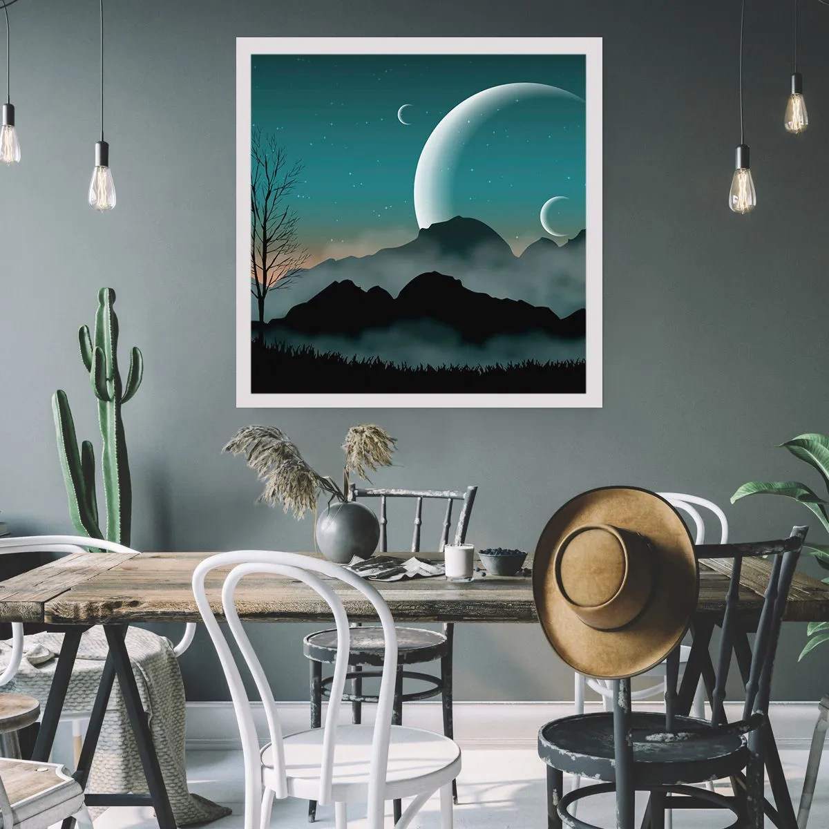 Plakát - Karneval hvězdné noci - 40x40 cm