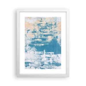 Plakát v bílém rámu - Přes rampouch - 30x40 cm